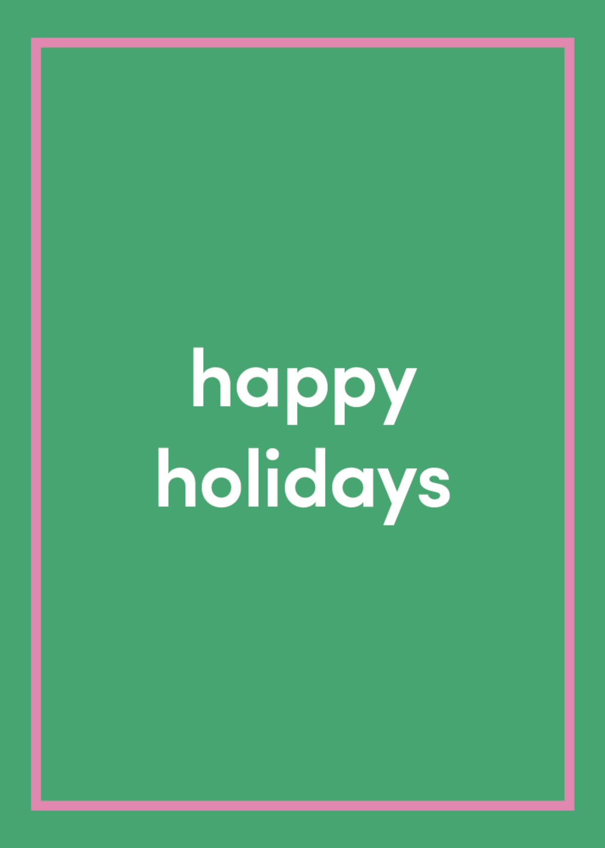 Happy Holidays Greeting Card I9
