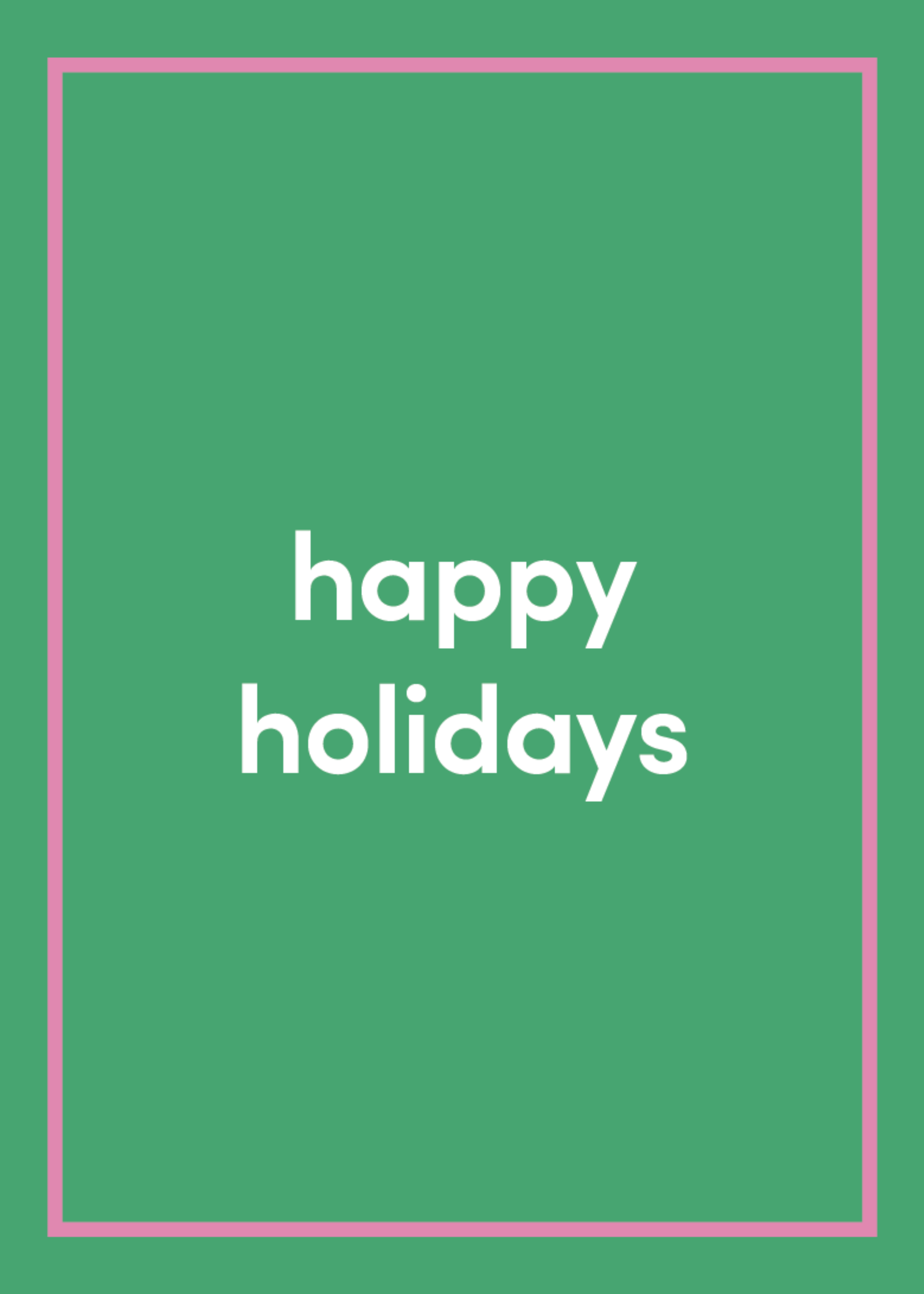 Happy Holidays Greeting Card I9