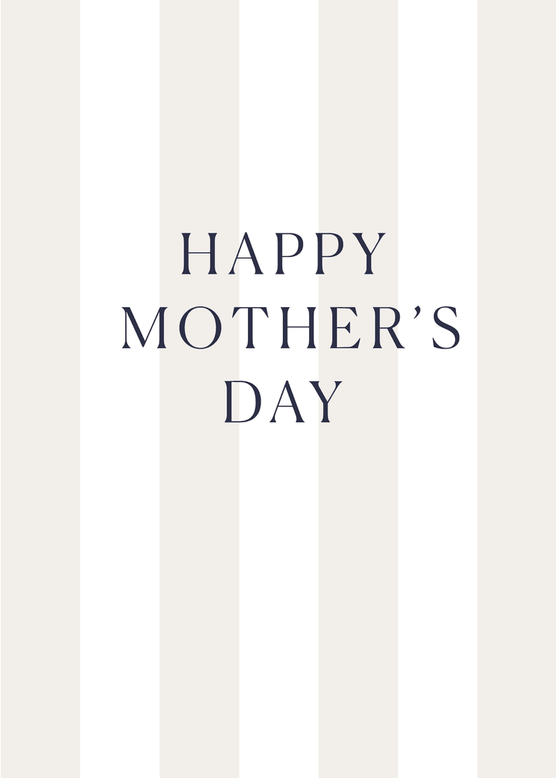 Mother's Day Stripes Greeting Card O2