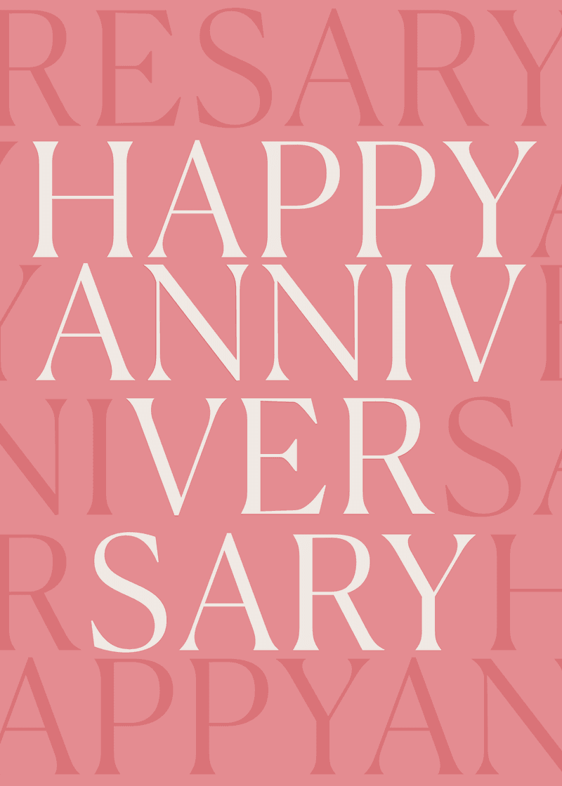 Happy Anniversary Greeting Card N0