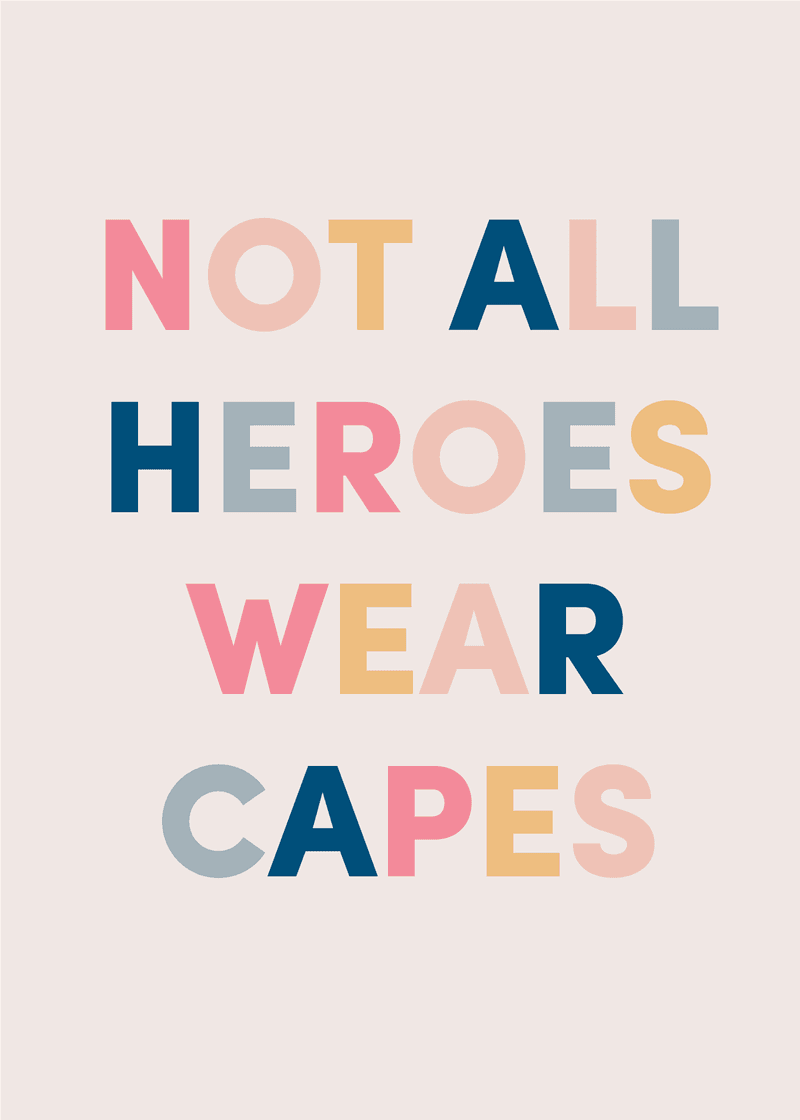 Heroes Greeting Card H3