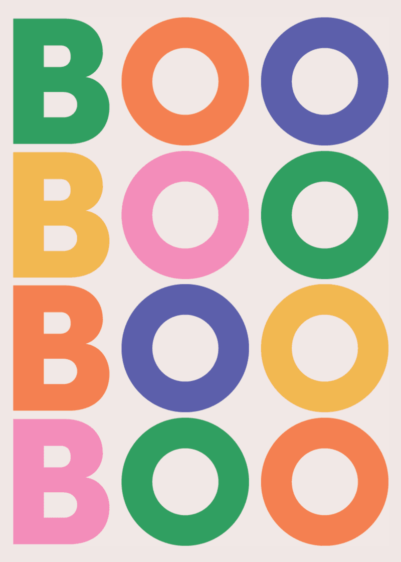 Boo Greeting Card E1