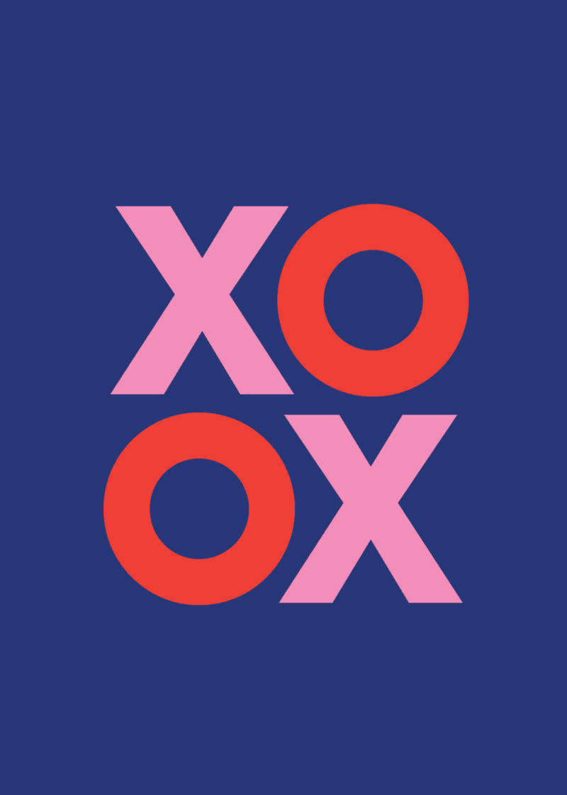 XOXO Greeting Card R7