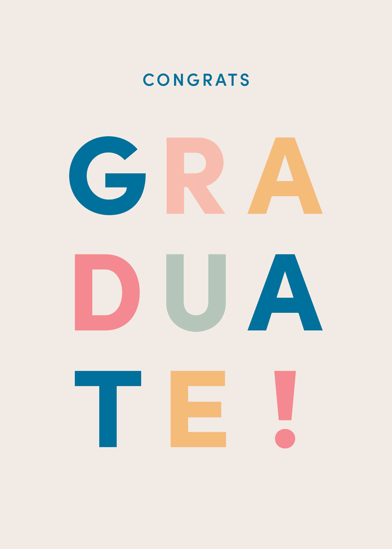 Graduation Graduate Greeting Card Q9