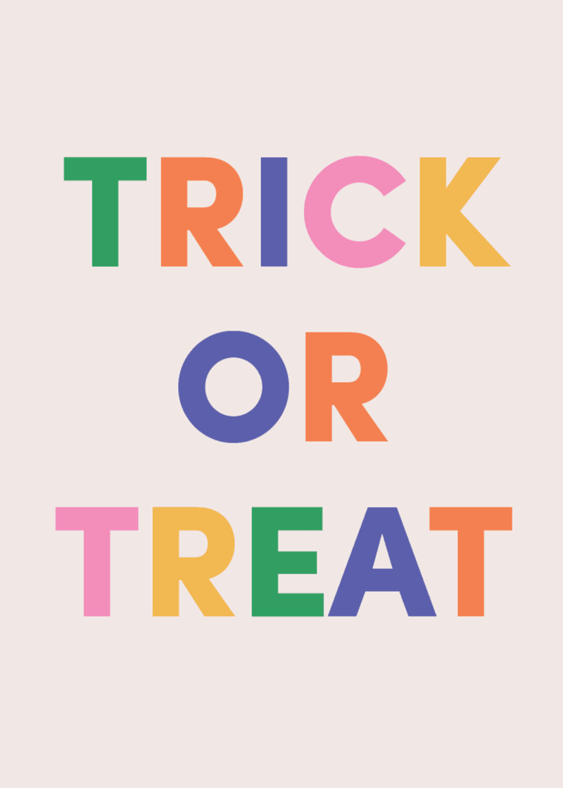Trick or Treat Greeting Card L4