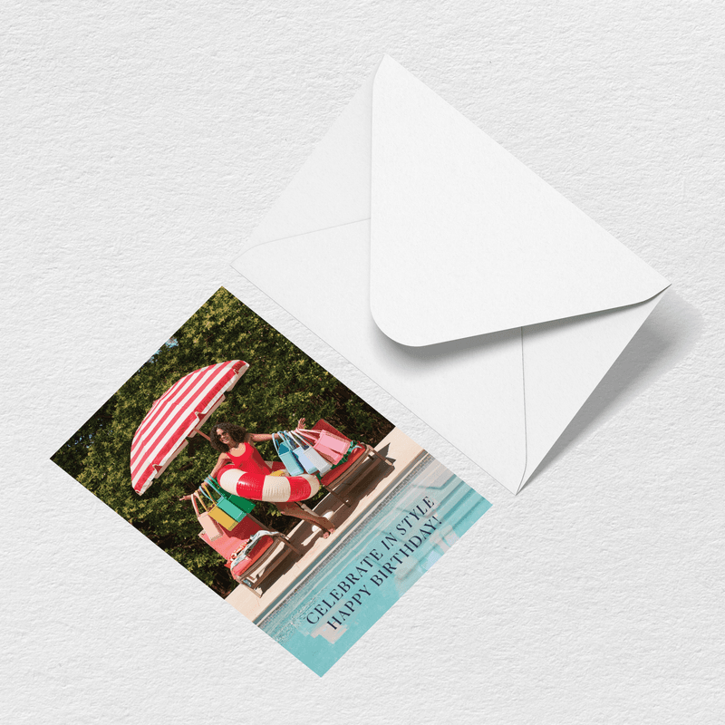 Happy Birthday Umbrella Greeting Card T9