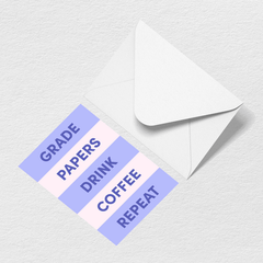 Grade Papers Greeting Card U5