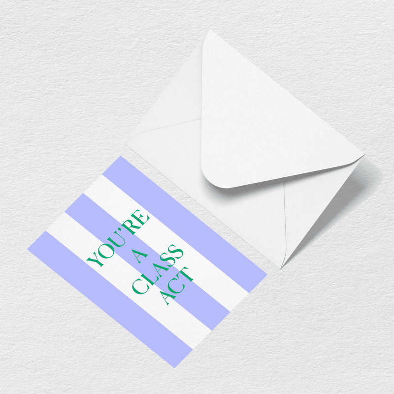 Class Act Greeting Card Y4