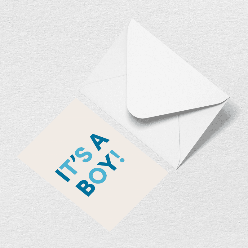 It's A Boy Greeting Card U7