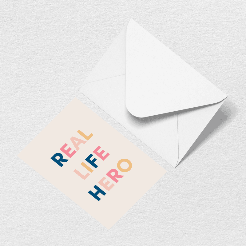 Real Life Hero Greeting Card S2