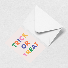 Trick or Treat Greeting Card L4