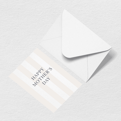 Mother's Day Stripes Greeting Card O2