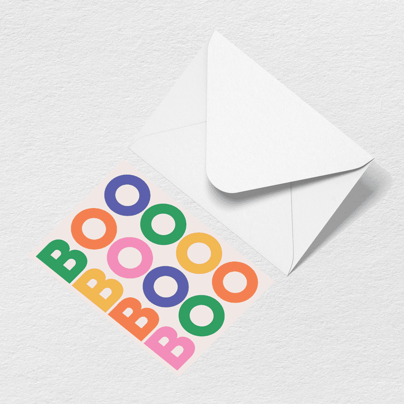 Boo Greeting Card E1