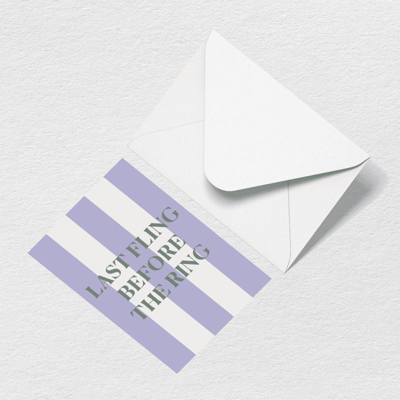 Last Fling Greeting Card P1