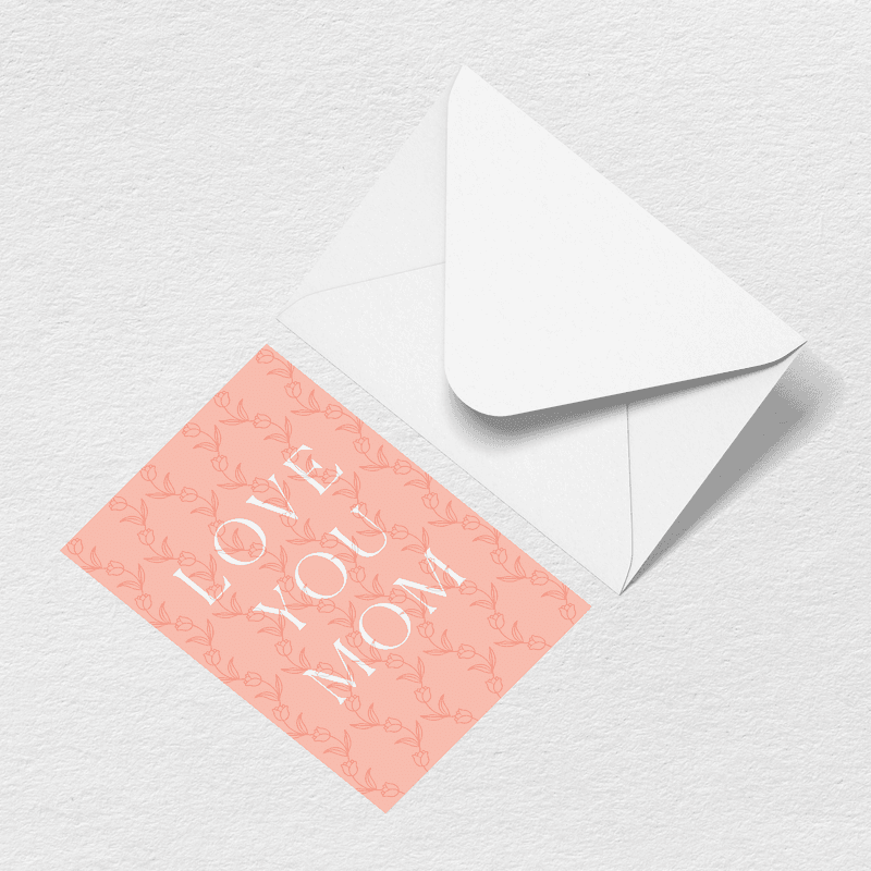 Love You Mom Greeting Card O3